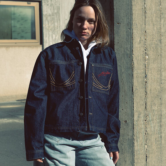 Džínová Bunda Karl Kani - Kani Jeans Cropped Rinsed Denim Jacket
