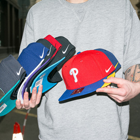 Kšiltovka Nike - Dri-Fit Pro - Philadelphia Phillies - Sport Red 62Q/Rush Blue 4EW