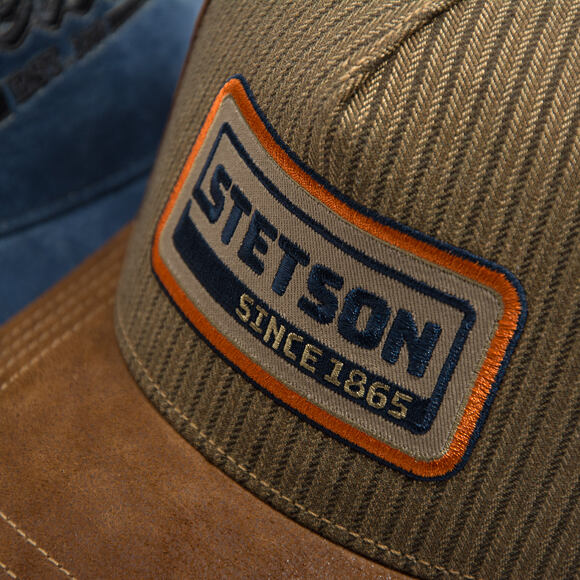 Kšiltovka Stetson - Trucker Cap - Cotton Linen Stripe - 647