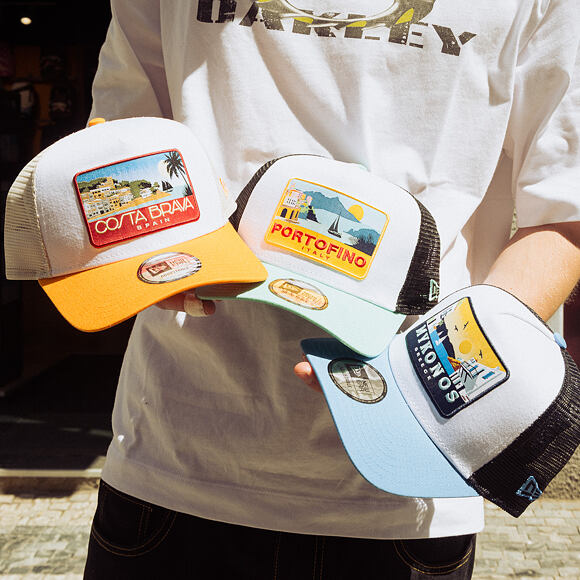 Kšiltovka New Era - Branded Location Patch 9FORTY A-Frame Trucker - Blue