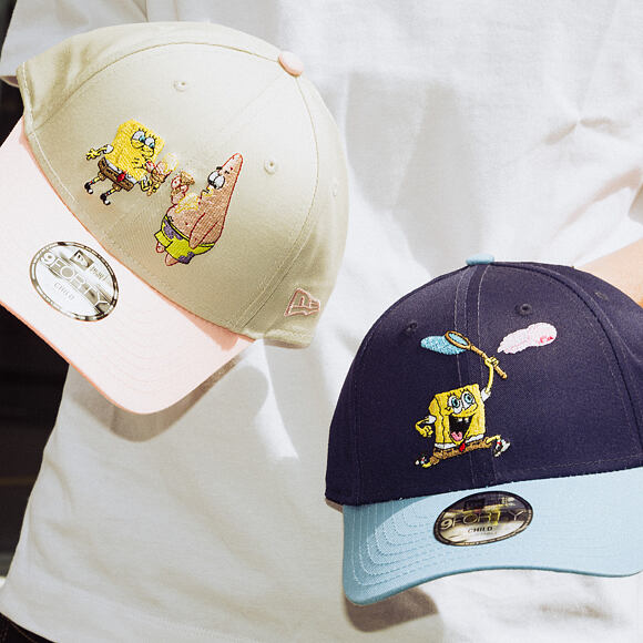 Dětská Kšiltovka New Era - Spongebob 9FORTY - Spongebob - Ocean Blue / Blue