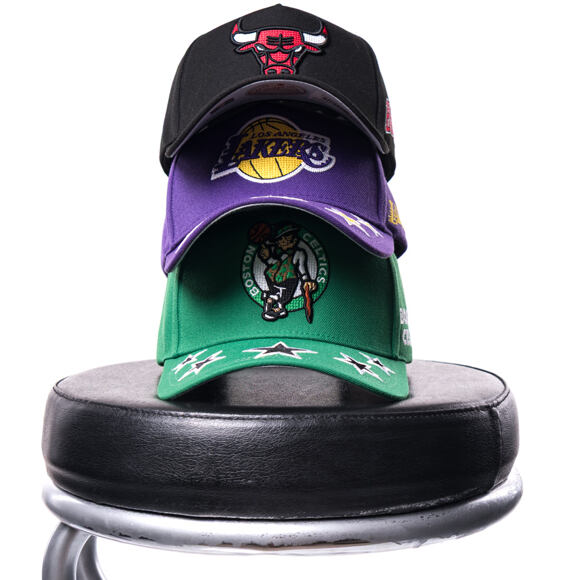 Kšiltovka Mitchell & Ness - Shining Stars - NBA - Boston Celtics - Green
