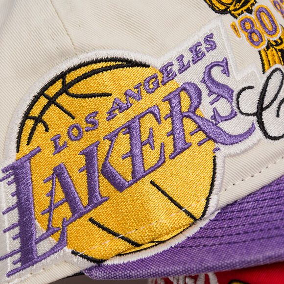 Kšiltovka New Era - NBA "Hardwood Classic Champions" 19TWENTY - LA Lakers - Chrome White / Team Colo