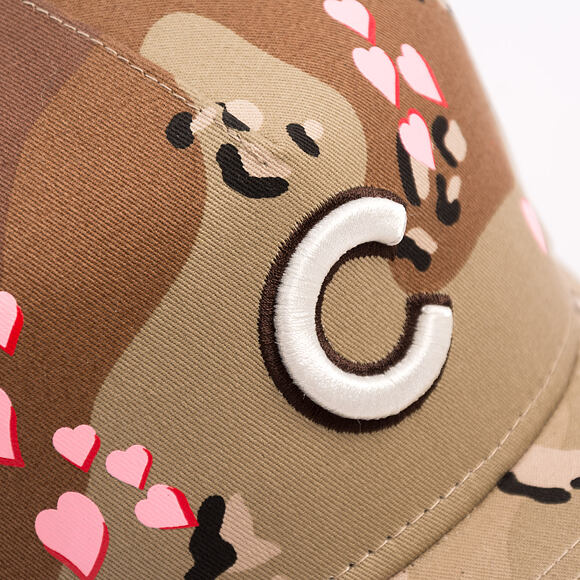 Kšiltovka New Era - MLB Camo Hearts - Chicago Cubs - MLB - Desert Camo