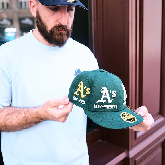 Kšiltovka New Era - MLB IMAGE DROP All-Over 59FIFTY Low Profile - Oakland Athletics - Green