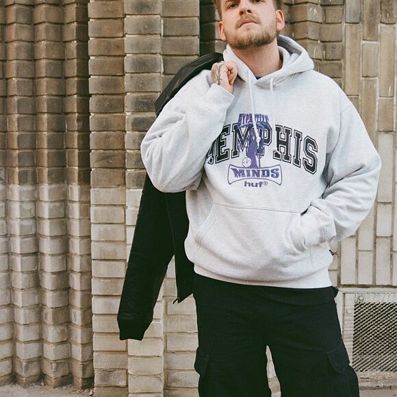 Mikina Huf - Three 6 Mafia Memphis Po Hoodie - Heather Grey