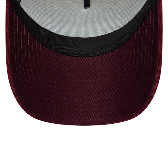 Kšiltovka New Era - Branded Cord Visor 9FORTY A-Frame Trucker - Maroon / Stone