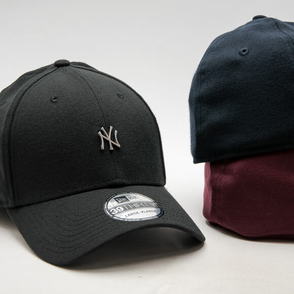 Kšiltovka New Era Metal Mini Logo New York Yankees Maroon 39THIRTY Stretchfit