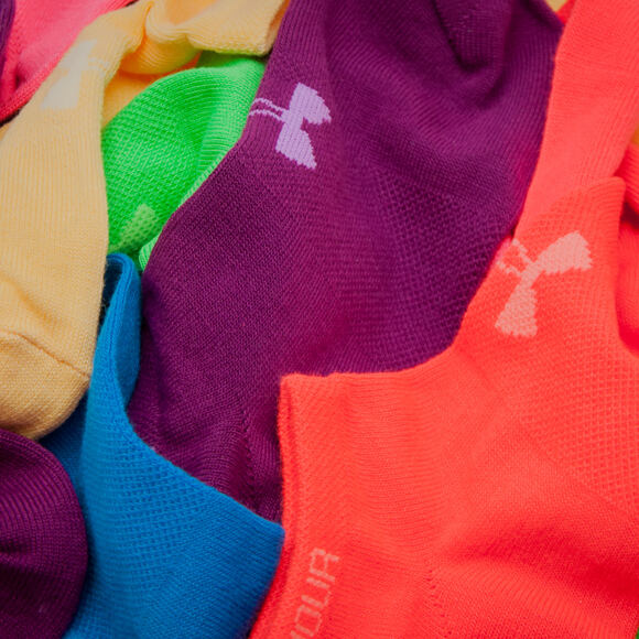 Dámské Ponožky Under Armour Women Solid 6 pack No Show Multicolor