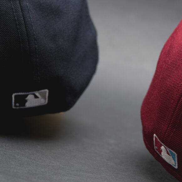 Kšiltovka New Era Mini Logo Philadelphia Phillies 59FIFTY LOW PROFILE Burgundy/White