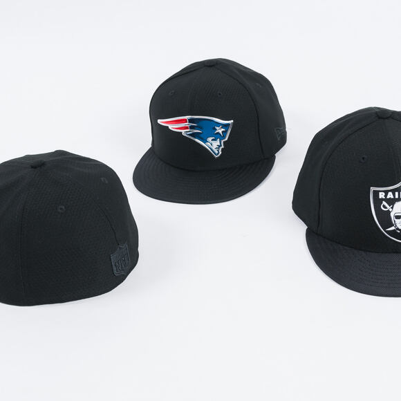 Kšiltovka New Era Black Coll New England Patriots 59FIFTY Black