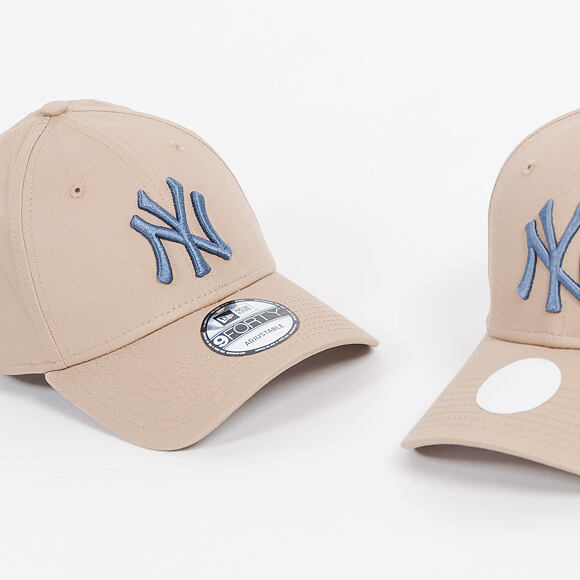 Dámská Kšiltovka New Era League Essential New York Yankees 9FORTY Camel/Slate Strapback