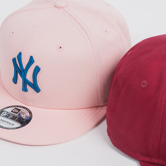 Kšiltovka New Era League Essential New York Yankees 9FIFTY Snapback Pink Lemonade / Snap Shot Blue