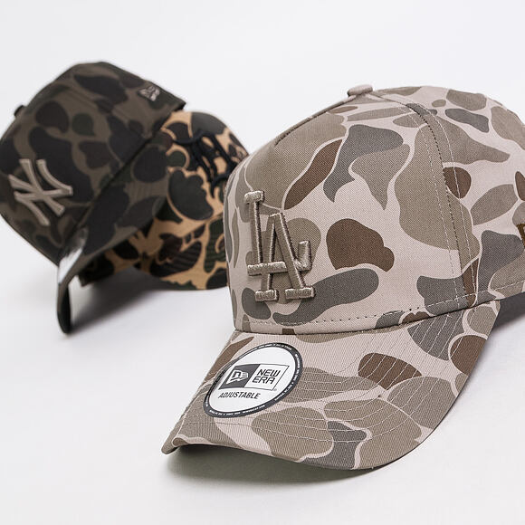 Kšiltovka New Era 9FORTY A-Frame Los Angeles Dodgers Light Green Camo Snapback