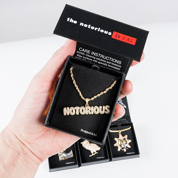 Pozlacený Řetízek King Ice Notorious B.I.G. "Notorious" Necklace