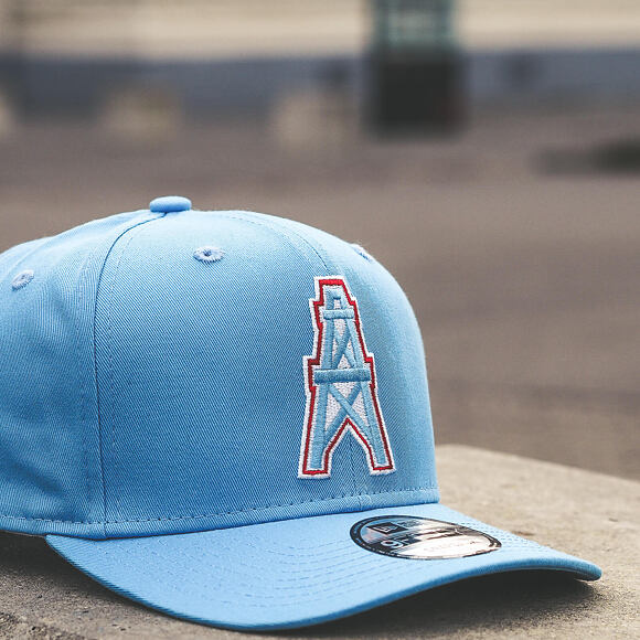 Kšiltovka New Era 9FIFTY Houston Oilers Historic Precurved Stretch Snapback Official Team Colors