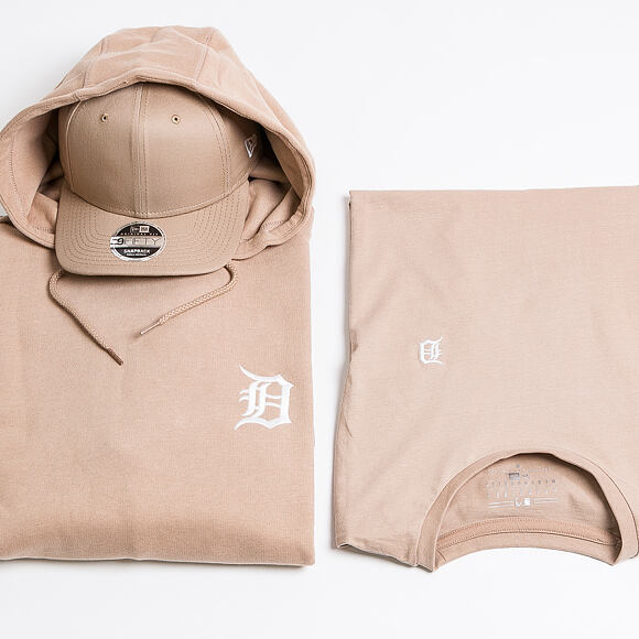 Triko New Era Detroit Tigers Pastel Mini Logo Tee Camel