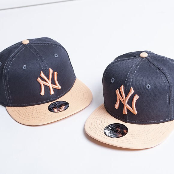 Dětská Kšiltovka New Era 9FIFTY New York Yankees Essential Grey Heather/Peach Youth