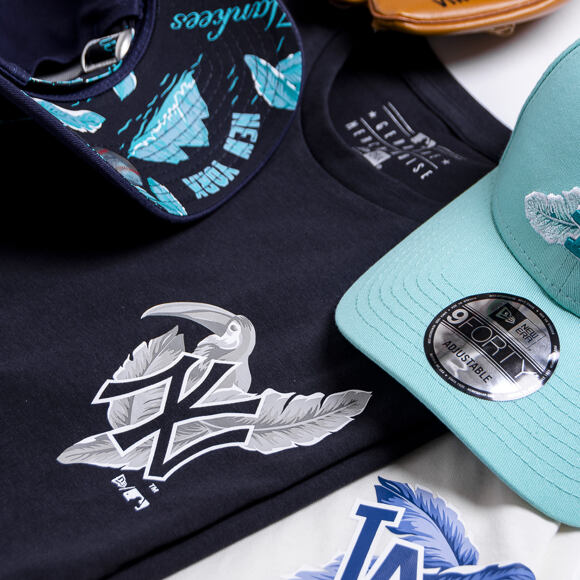 Triko New Era New York Yankees Island Logo Navy
