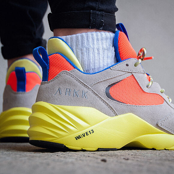 Boty ARKK Kanetyk Suede W13 Ash/Neon Lime EL3803-2137-M