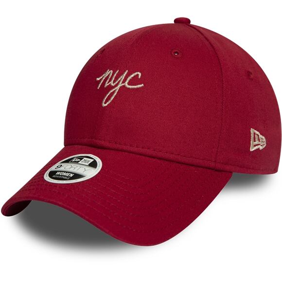 Dámská Kšiltovka New Era 9FORTY NYC Script Cardinal