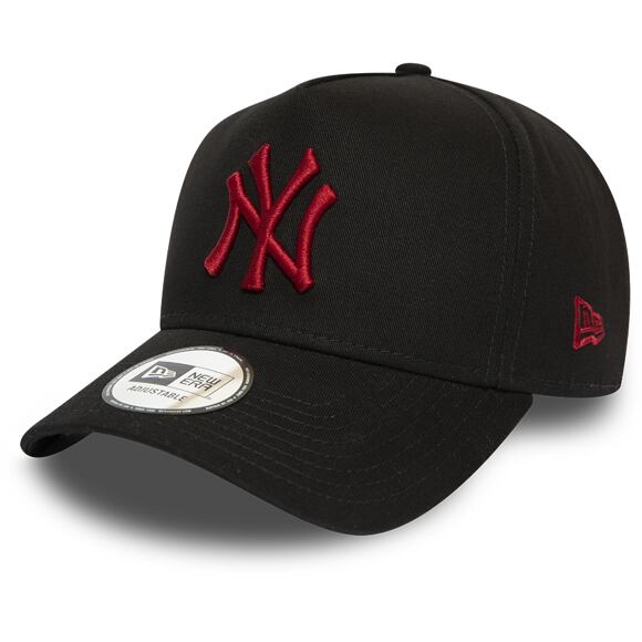 Kšiltovka New Era 9FORTY New York Yankees A-Frame League Essential Black/Cardinal