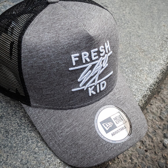 Kšiltovka New Era 9FORTY A-Frame Trucker Core Fresh Ego Kid Grey Heather/Black