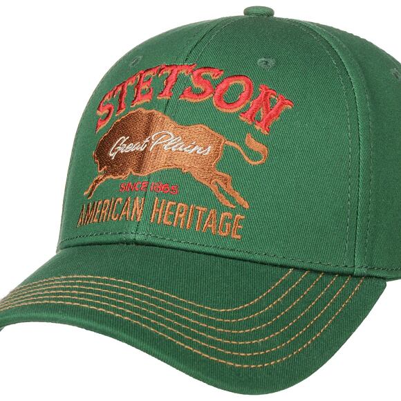 Kšiltovka Stetson Baseball Cap Great Plains Green