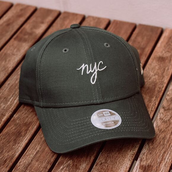 Dámská Kšiltovka New Era 9FORTY NYC Script New Olive