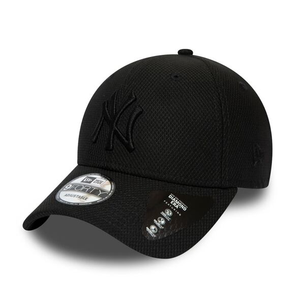 Kšiltovka NEW ERA 9FORTY MLB Daimond Era New York Yankees Strapback Black / Black