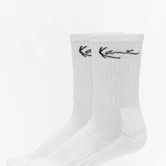 Ponožky Karl Kani 2-Pack Signature Crew Sock White/Black