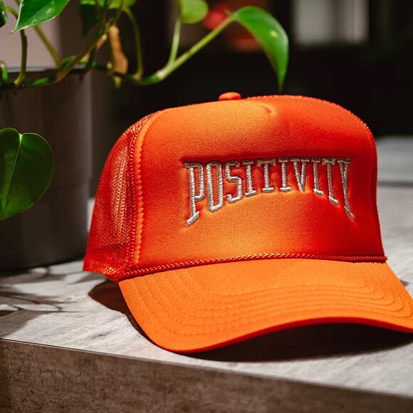 Kšiltovka Pink Dolphin POSITIVITY HAT OH2206POOR ORANGE