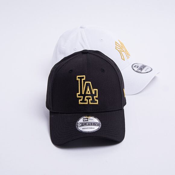 Kšiltovka New Era 9FORTY MLB Metallic Logo Los Angeles Dodgers Strapback Black
