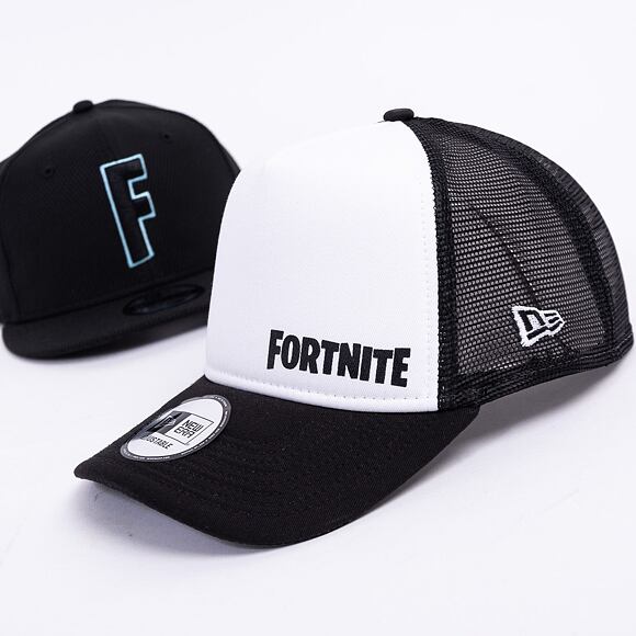 Kšiltovka NEW ERA 940 Af trucker Fortnite White