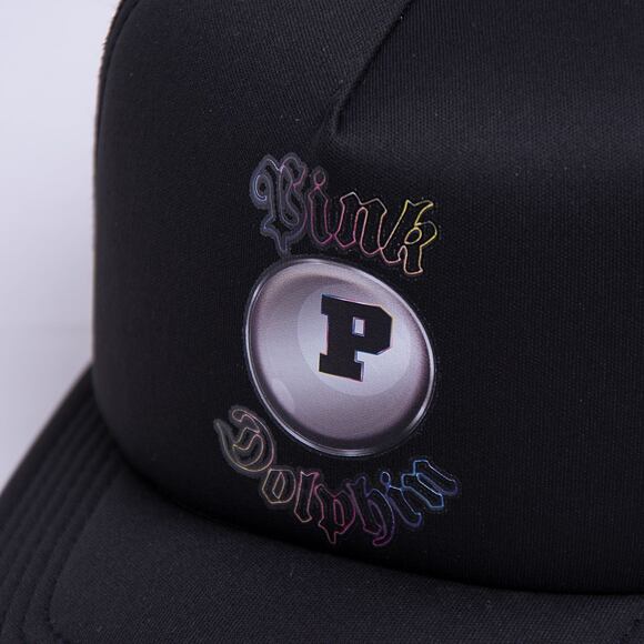 Kšiltovka Pink Dolphin 8 Ball Chrome Trucker Black