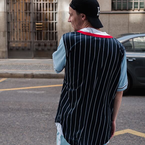 Dres Karl Kani KK College Block Pinstripe Baseball Shirt 6035539