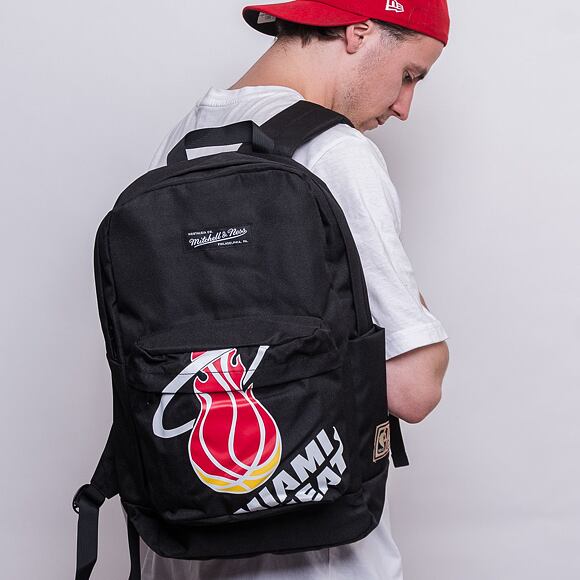 Batoh Mitchell & Ness Miami Heat Backpack Black