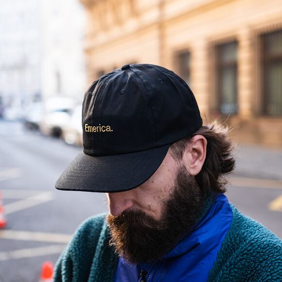 Kšiltovka EMERICA Pure Gold Dad Hat Black