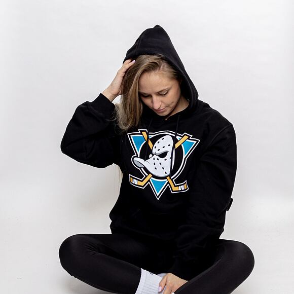 Mikina '47 Brand NHL Anaheim Ducks Imprint Burnside Hood Jet Black