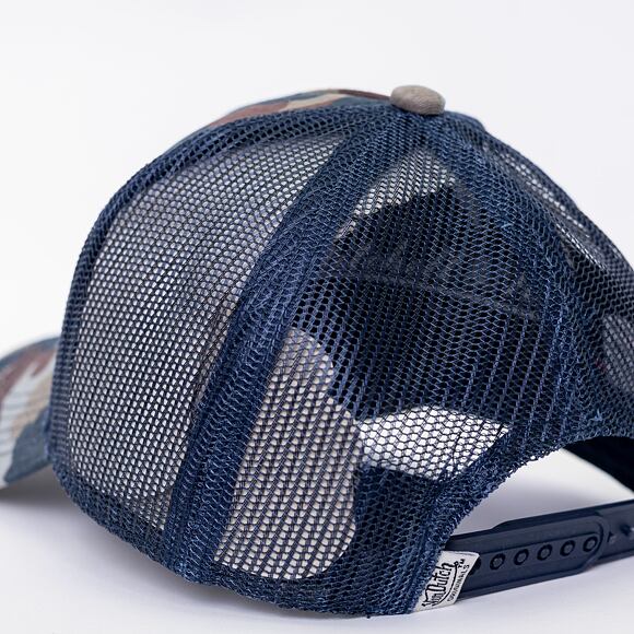 Kšiltovka Von Dutch Boston Trucker Cotton Twill Camo/Navy