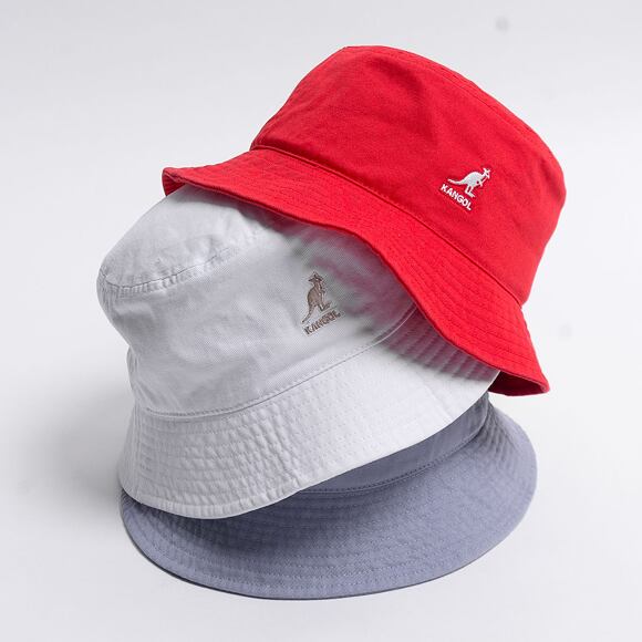 Klobouk Kangol Washed Bucket White