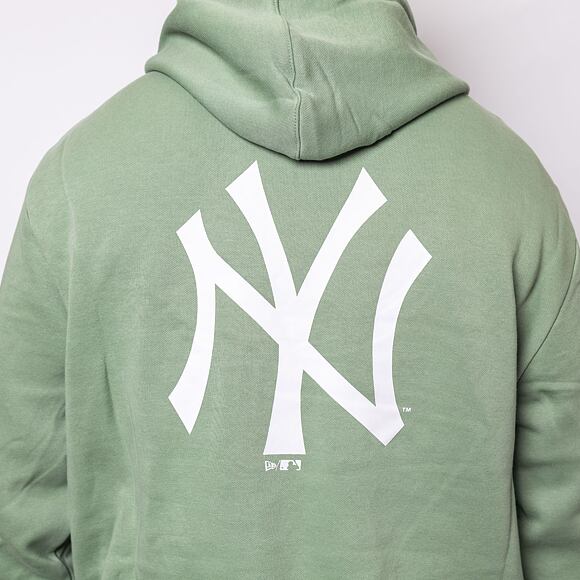 Mikina New Era MLB League Essential Back Print Hoody New York Yankees Jade Green/White