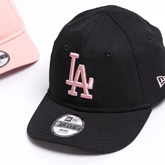 Dětská Kšiltovka New Era 9FORTY Kids MLB InfantLeague Essential 9forty Los Angeles Dodgers Black/Pin