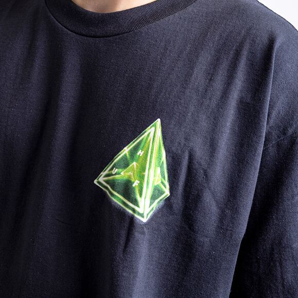 Triko HUF Tesseract Triple Triangle T-Shirt Black