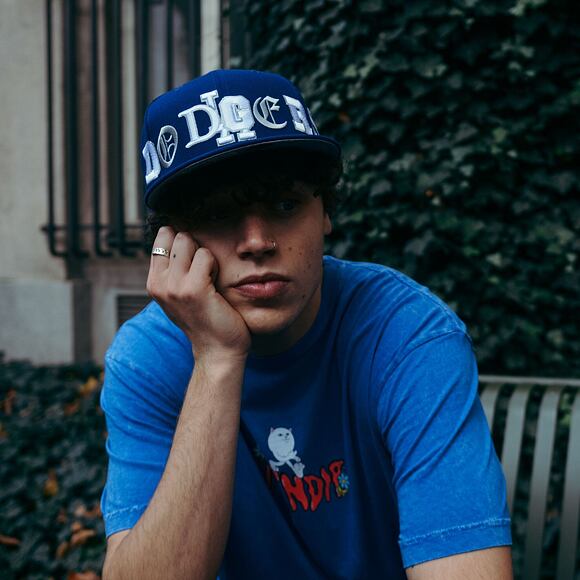 Kšiltovka New Era 9FIFTY MLB Team Typography Los Angeles Dodgers Navy