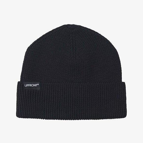 Kulich Upfront PATCH Rib Beanie Black