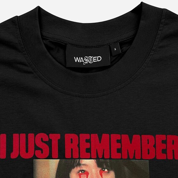 Triko Wasted Paris T-Shirt Remember - Black