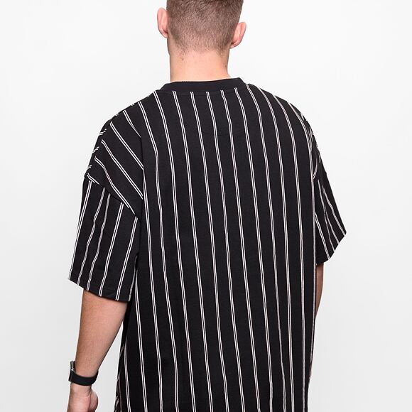 Triko Karl Kani Small Signature Heavy Jersey Pinstripe Tee black/white