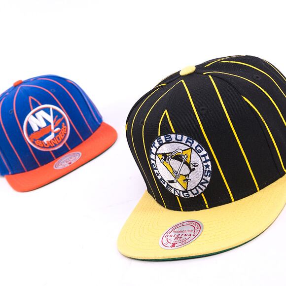 Kšiltovka Mitchell & Ness NHL TEAM PIN SNAPBACK PENGUINS Black