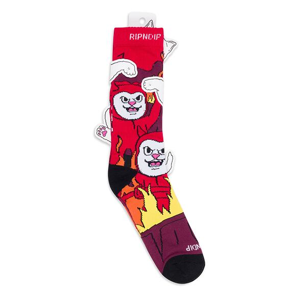 Ponožky RIP N DIP Heaven On Earth Socks RND10014 Red